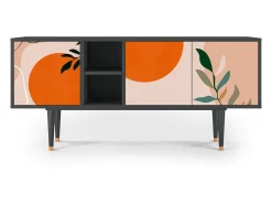 Online Mueble de TV - 150х69х41 cm - T5 - Artwork, Antracite Cinza antracite