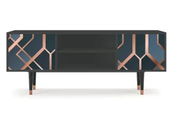Outlet Mueble de TV - 170х69х48 cm - T2 - Ashy 1920', Antracite Cinza antracite