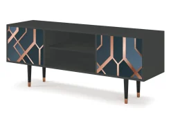 Outlet Mueble de TV - 170х69х48 cm - T2 - Ashy 1920', Antracite Cinza antracite