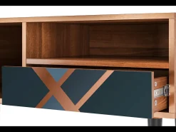 Móvel De Tv| Mueble de TV - 115х59х48 cm - T3 - Ashy 1920', Nogueira Castanho