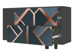 Mueble de TV - 170х69х48 cm - T1 - Ashy 1920', Antracite^ Móvel De Tv
