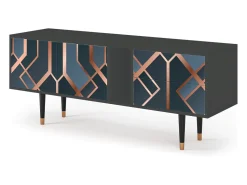 Mueble de TV - 170х69х48 cm - T1 - Ashy 1920', Antracite^ Móvel De Tv