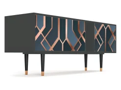 Mueble de TV - 170х69х48 cm - T1 - Ashy 1920', Antracite^ Móvel De Tv