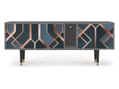 Móvel De Tv* Mueble de TV - 170х69х48 cm - T1 - Ashy 1920', Cinza Cinzento