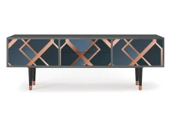 Móvel De Tv* Mueble de TV - 170х59х48 cm - T4 - Ashy 1920', Antracite Cinza antracite