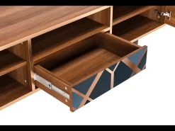 Móvel De Tv* Mueble de TV - 170х59х41 cm - T6 - Ashy 1920', Nogueira Castanho