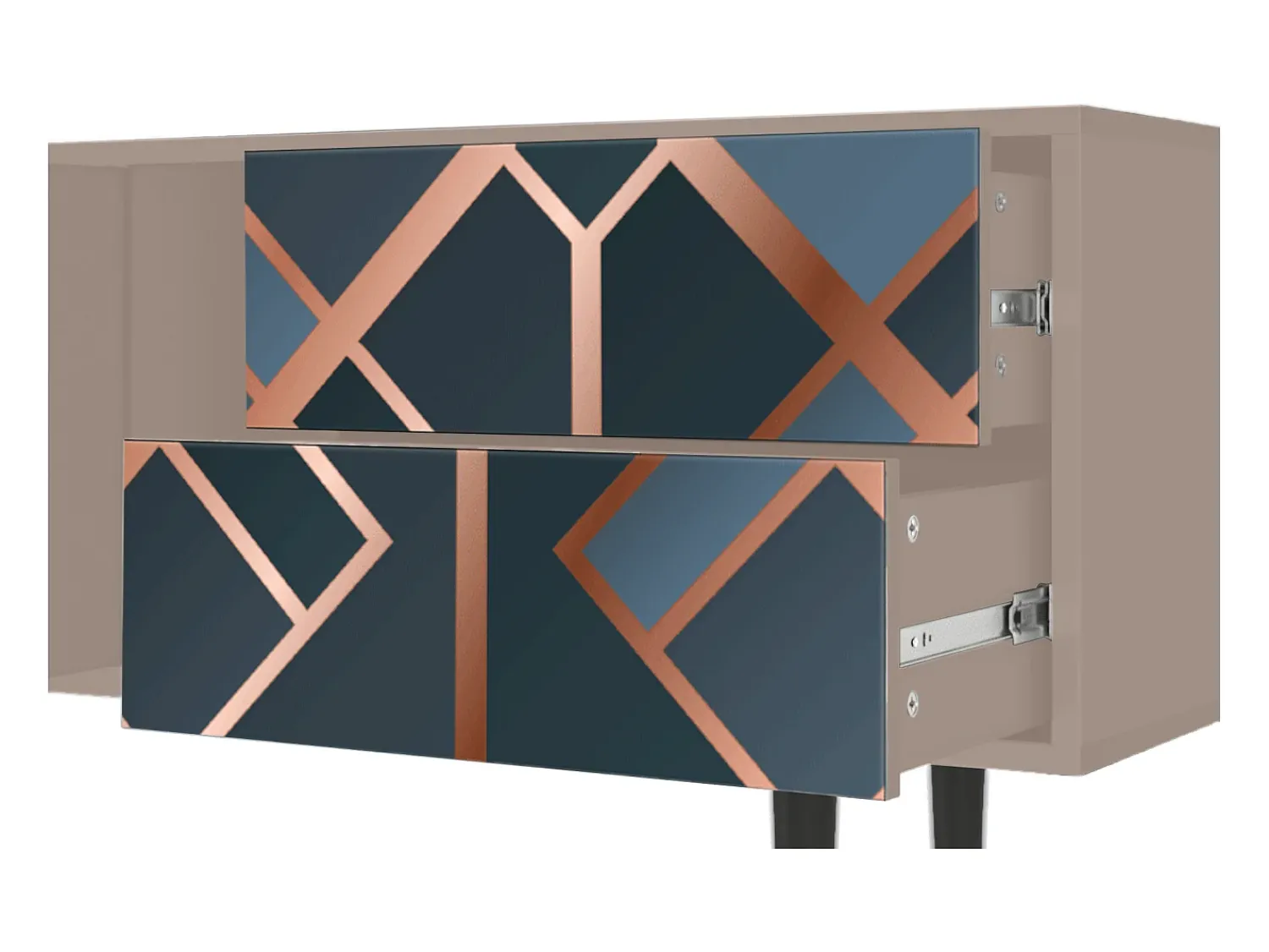 Outlet Mueble de TV - 170х69х48 cm - T1 - Ashy 1920', Latte Bege