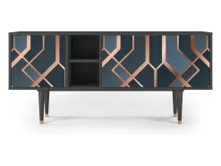 Móvel De Tv* Mueble de TV - 150х69х41 cm - T5 - Ashy 1920', Antracite Cinza antracite