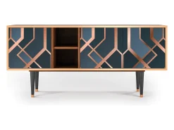 Discount Mueble de TV - 150х69х41 cm - T5 - Ashy 1920', Nogueira Castanho