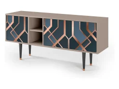 Mueble de TV - 150х69х41 cm - T5 - Ashy 1920', Latte^ Móvel De Tv