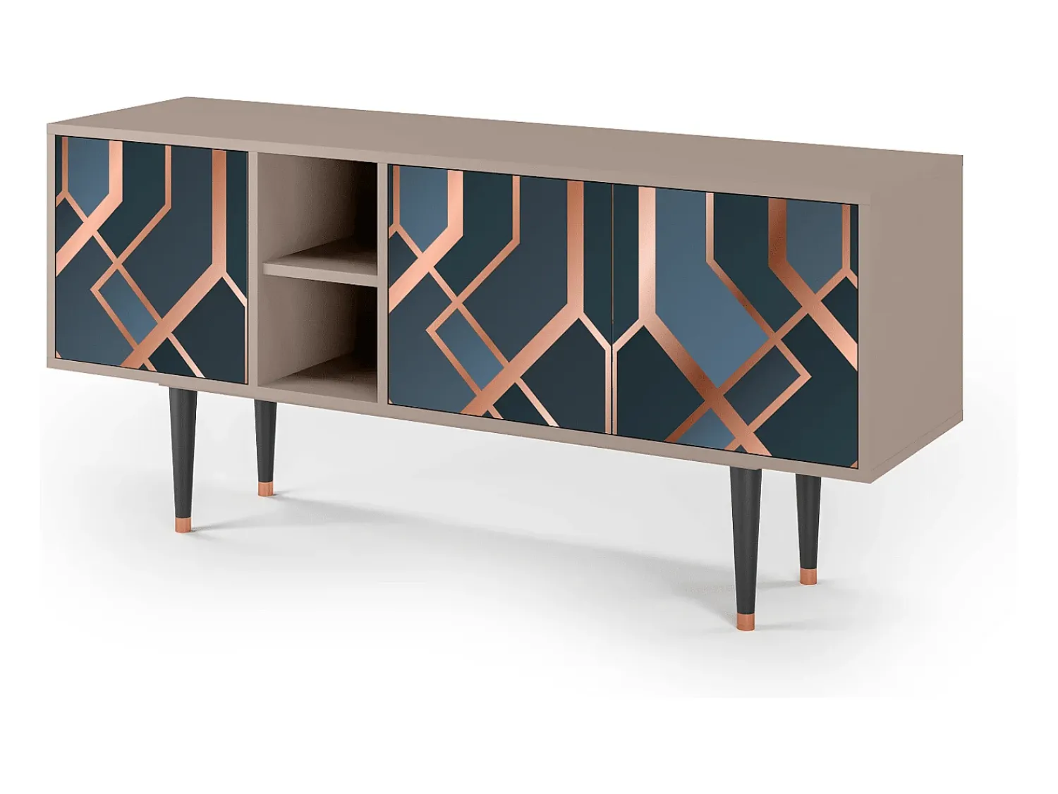 Mueble de TV - 150х69х41 cm - T5 - Ashy 1920', Latte^ Móvel De Tv