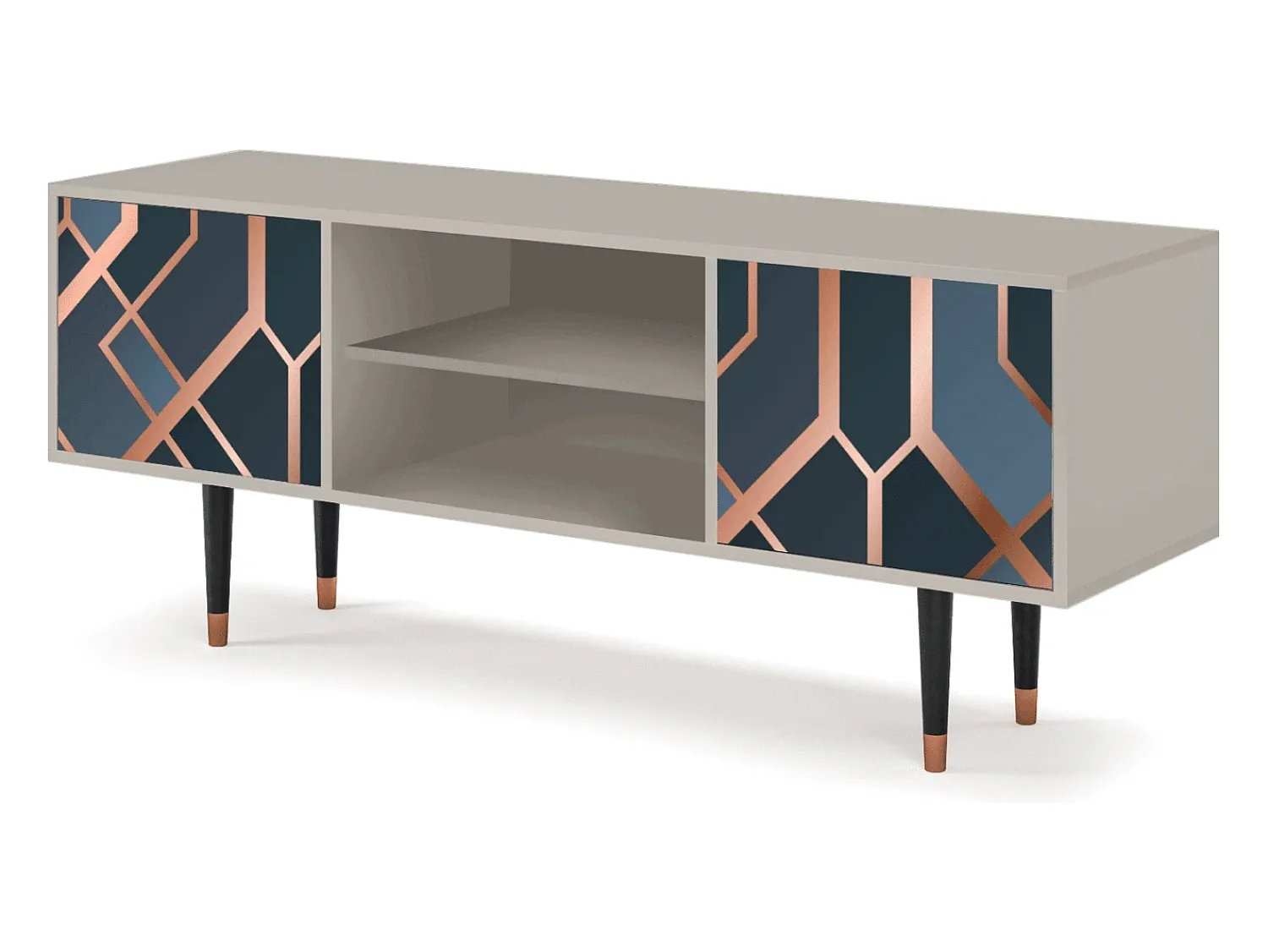 Móvel De Tv* Mueble de TV - 170х69х48 cm - T2 - Ashy 1920', Areia Bege