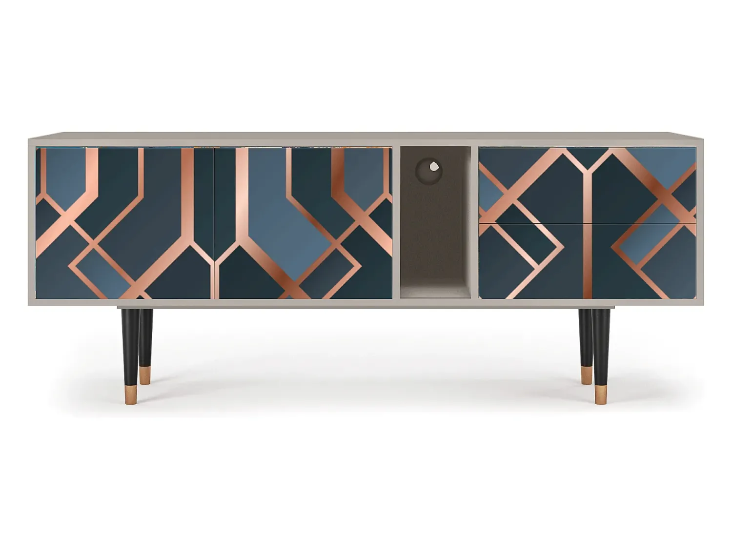 Móvel De Tv* Mueble de TV - 170х69х48 cm - T1 - Ashy 1920', Areia Bege