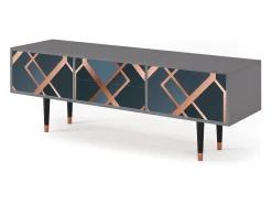 Móvel De Tv| Mueble de TV - 170х59х48 cm - T4 - Ashy 1920', Cinza Cinzento