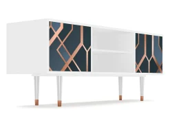 Móvel De Tv| Mueble de TV - 170х69х48 cm - T2 - Ashy 1920', Branco Bege