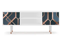 Móvel De Tv| Mueble de TV - 170х69х48 cm - T2 - Ashy 1920', Branco Bege