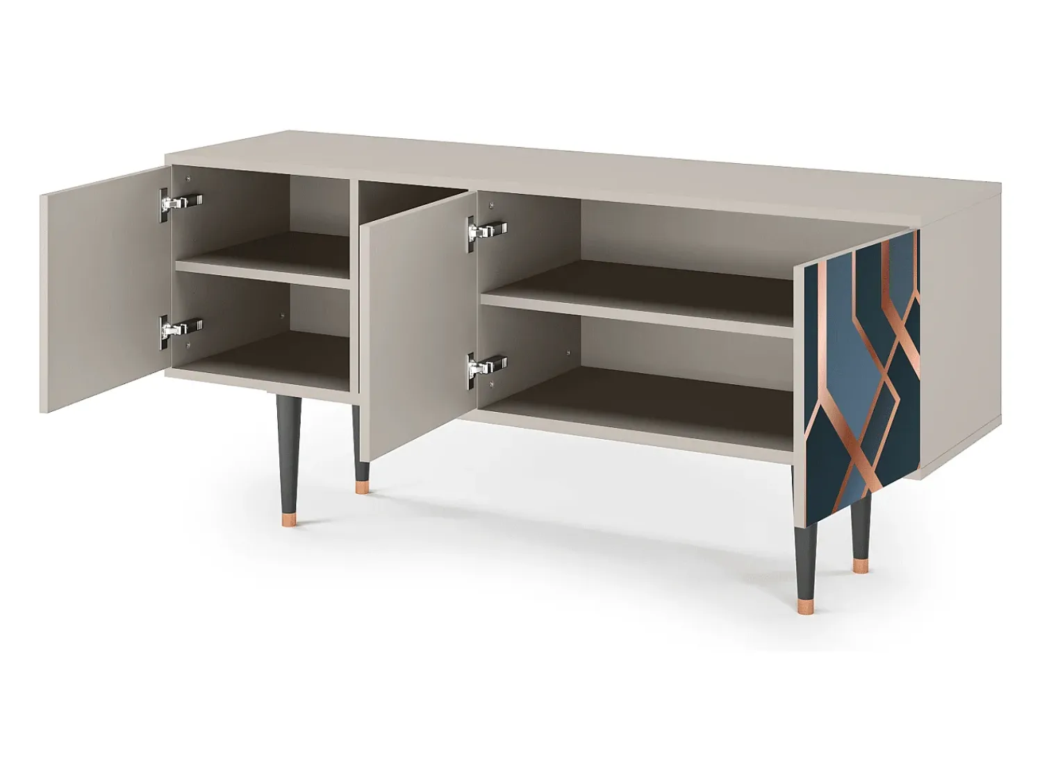 Mueble de TV - 150х69х41 cm - T5 - Ashy 1920', Areia^ Móvel De Tv
