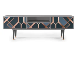 Móvel De Tv| Mueble de TV - 170х59х41 cm - T6 - Ashy 1920', Cinza Cinzento