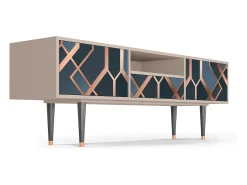 Móvel De Tv| Mueble de TV - 170х59х41 cm - T6 - Ashy 1920', Latte Bege