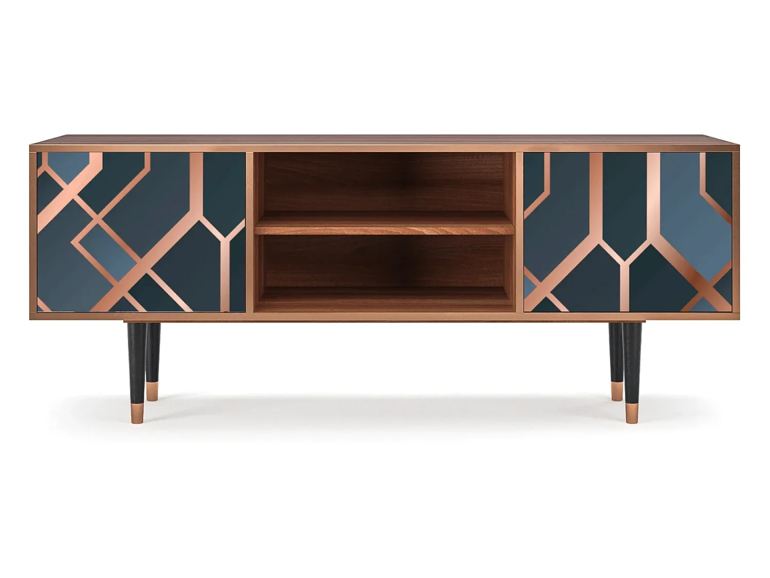 Best Mueble de TV - 170х69х48 cm - T2 - Ashy 1920', Nogueira Castanho
