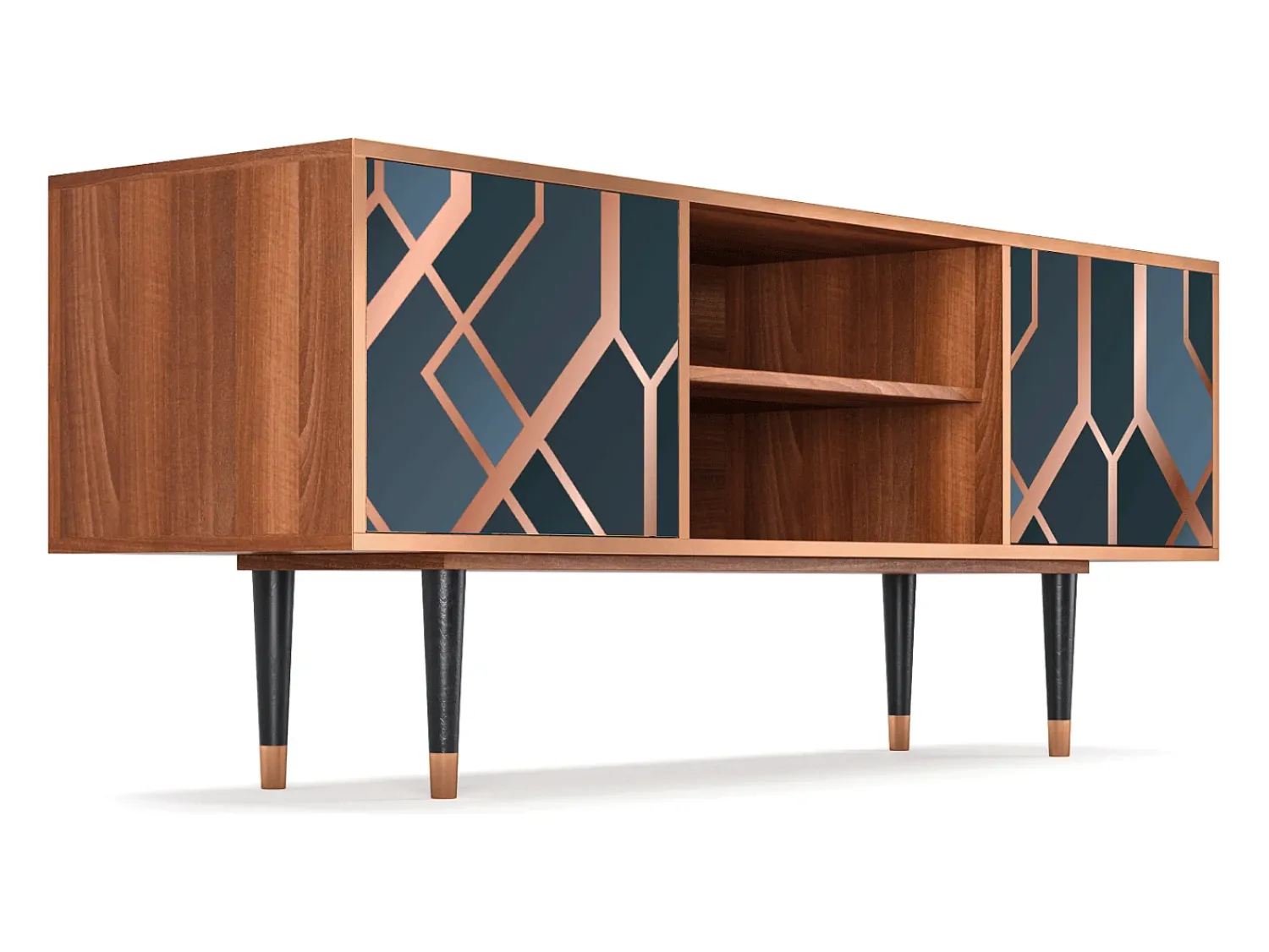 Best Mueble de TV - 170х69х48 cm - T2 - Ashy 1920', Nogueira Castanho