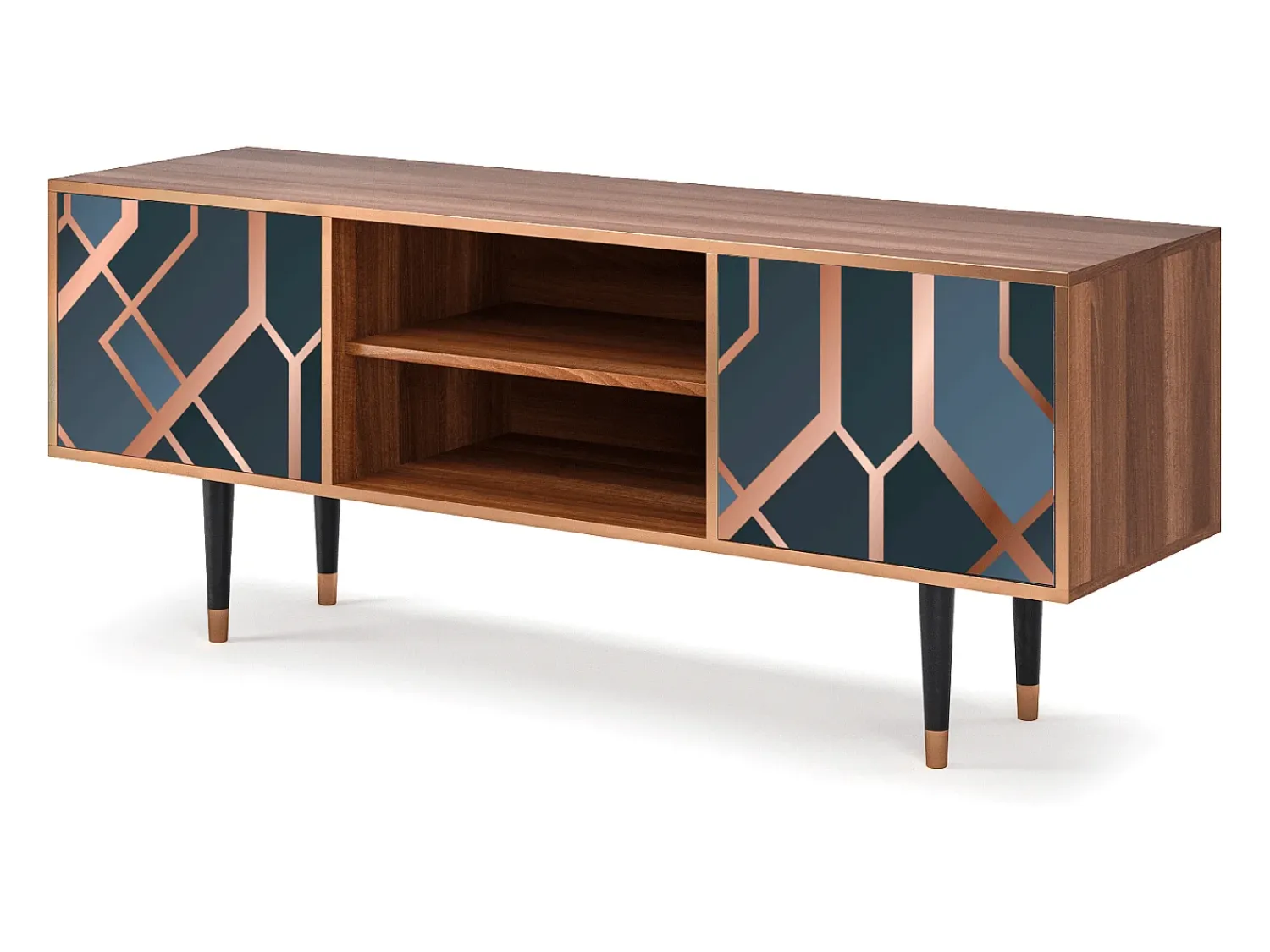 Best Mueble de TV - 170х69х48 cm - T2 - Ashy 1920', Nogueira Castanho