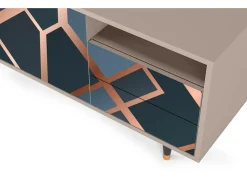 Móvel De Tv* Mueble de TV - 125х56х41 cm - T7 - Ashy 1920', Latte Bege
