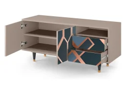 Móvel De Tv* Mueble de TV - 125х56х41 cm - T7 - Ashy 1920', Latte Bege
