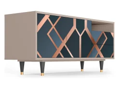 Móvel De Tv* Mueble de TV - 125х56х41 cm - T7 - Ashy 1920', Latte Bege