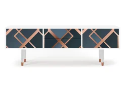 Móvel De Tv| Mueble de TV - 170х59х48 cm - T4 - Ashy 1920', Branco Bege