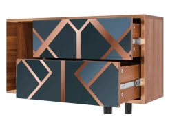 Móvel De Tv* Mueble de TV - 170х69х48 cm - T1 - Ashy 1920', Nogueira Castanho