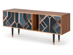 Móvel De Tv* Mueble de TV - 170х69х48 cm - T1 - Ashy 1920', Nogueira Castanho