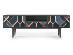 Móvel De Tv| Mueble de TV - 170х59х41 cm - T6 - Ashy 1920', Antracite Cinza antracite