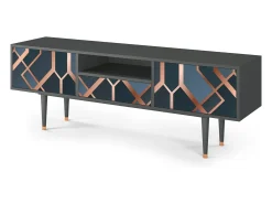 Móvel De Tv| Mueble de TV - 170х59х41 cm - T6 - Ashy 1920', Antracite Cinza antracite