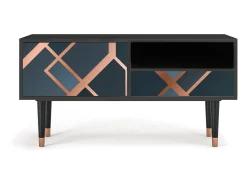 New Mueble de TV - 115х59х48 cm - T3 - Ashy 1920', Antracite Cinza antracite