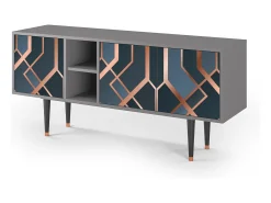 Hot Mueble de TV - 150х69х41 cm - T5 - Ashy 1920', Cinza Cinzento