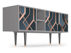 Hot Mueble de TV - 150х69х41 cm - T5 - Ashy 1920', Cinza Cinzento