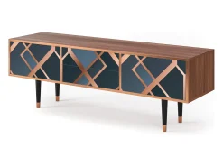Móvel De Tv| Mueble de TV - 170х59х48 cm - T4 - Ashy 1920', Nogueira Castanho