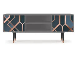 Móvel De Tv* Mueble de TV - 170х69х48 cm - T2 - Ashy 1920', Cinza Cinzento