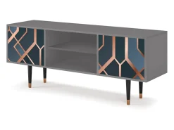 Móvel De Tv* Mueble de TV - 170х69х48 cm - T2 - Ashy 1920', Cinza Cinzento