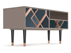 Móvel De Tv* Mueble de TV - 115х59х48 cm - T3 - Ashy 1920', Latte Bege