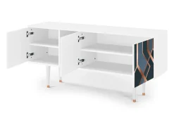 Best Mueble de TV - 150х69х41 cm - T5 - Ashy 1920', Branco Bege