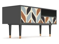 Mueble de TV - 115х59х48 cm - T3 - Beige Laure, Antracite^ Móvel De Tv