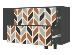 Móvel De Tv* Mueble de TV - 170х69х48 cm - T1 - Beige Laure, Antracite Cinza antracite