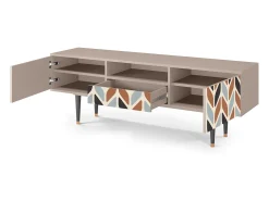 Móvel De Tv| Mueble de TV - 170х59х41 cm - T6 - Beige Laure, Latte Bege