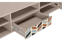 Móvel De Tv| Mueble de TV - 170х59х41 cm - T6 - Beige Laure, Latte Bege