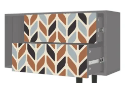 Outlet Mueble de TV - 170х69х48 cm - T1 - Beige Laure, Cinza Cinzento