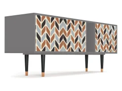Outlet Mueble de TV - 170х69х48 cm - T1 - Beige Laure, Cinza Cinzento