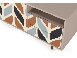 Móvel De Tv| Mueble de TV - 125х56х41 cm - T7 - Beige Laure, Latte Bege