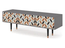 Mueble de TV - 170х59х48 cm - T4 - Beige Laure, Cinza^ Móvel De Tv